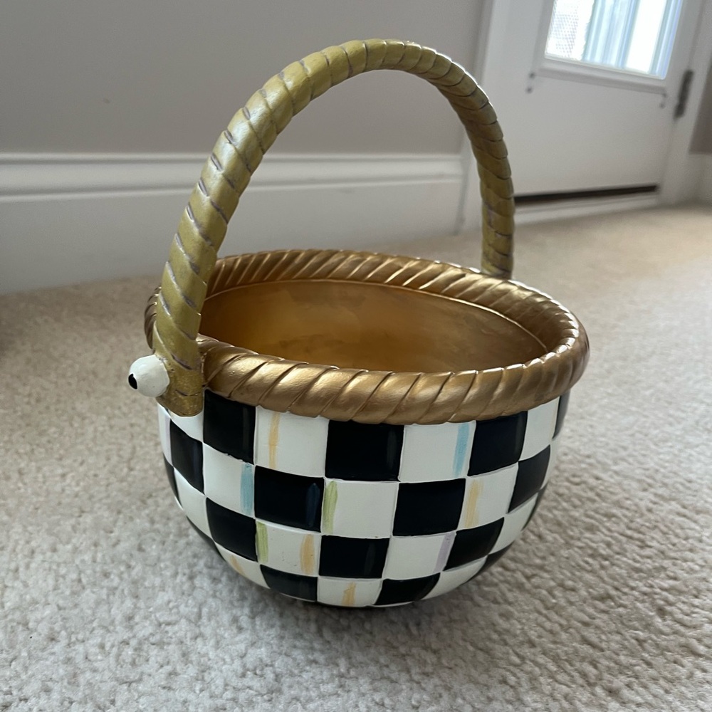 MacKenzie Childs Courtly Check Basket